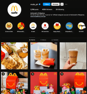 McDonald's Philippines Instagram Page