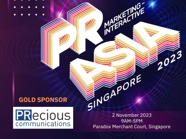 Unlocking PR Excellence: PRecious is the Gold Sponsor at PR Asia 2023 in Singapore