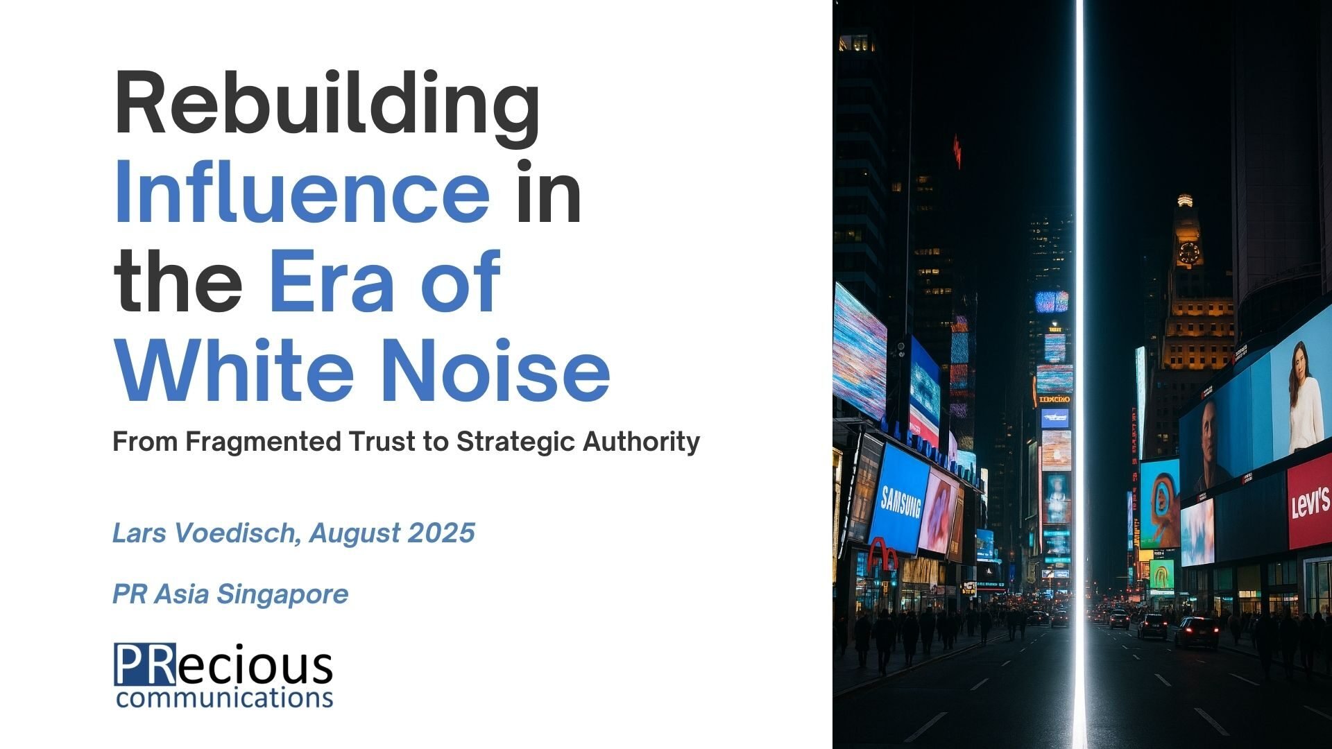 Discover how PR professionals can rebuild influence in the AI age. Learn about GEO, E-E-A-T frameworks, and adaptive communications strategies that work with both human audiences and AI algorithms.