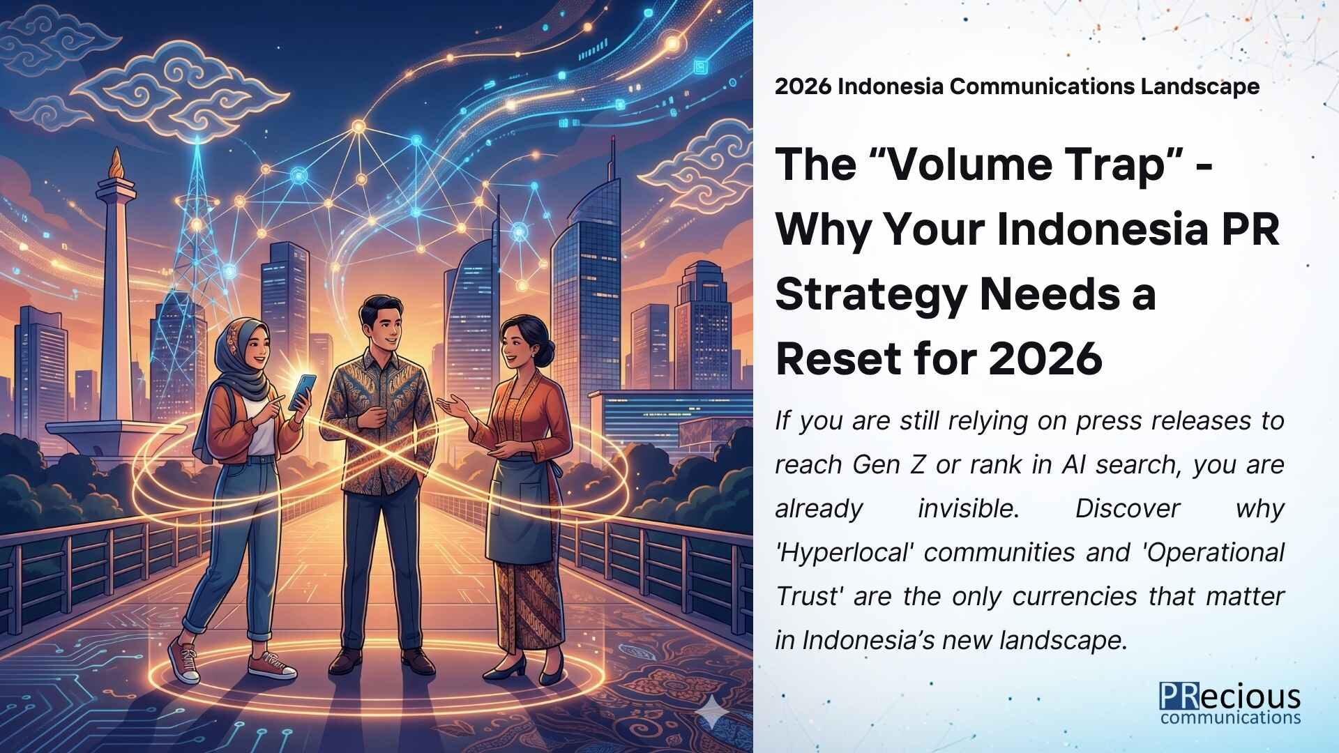 Vanity metrics like 'clip counts' are obsolete. In 2026, Indonesia’s market demands a shift from mass coverage to stakeholder outcomes. Here is how to build a strategy that drives revenue, not just noise.